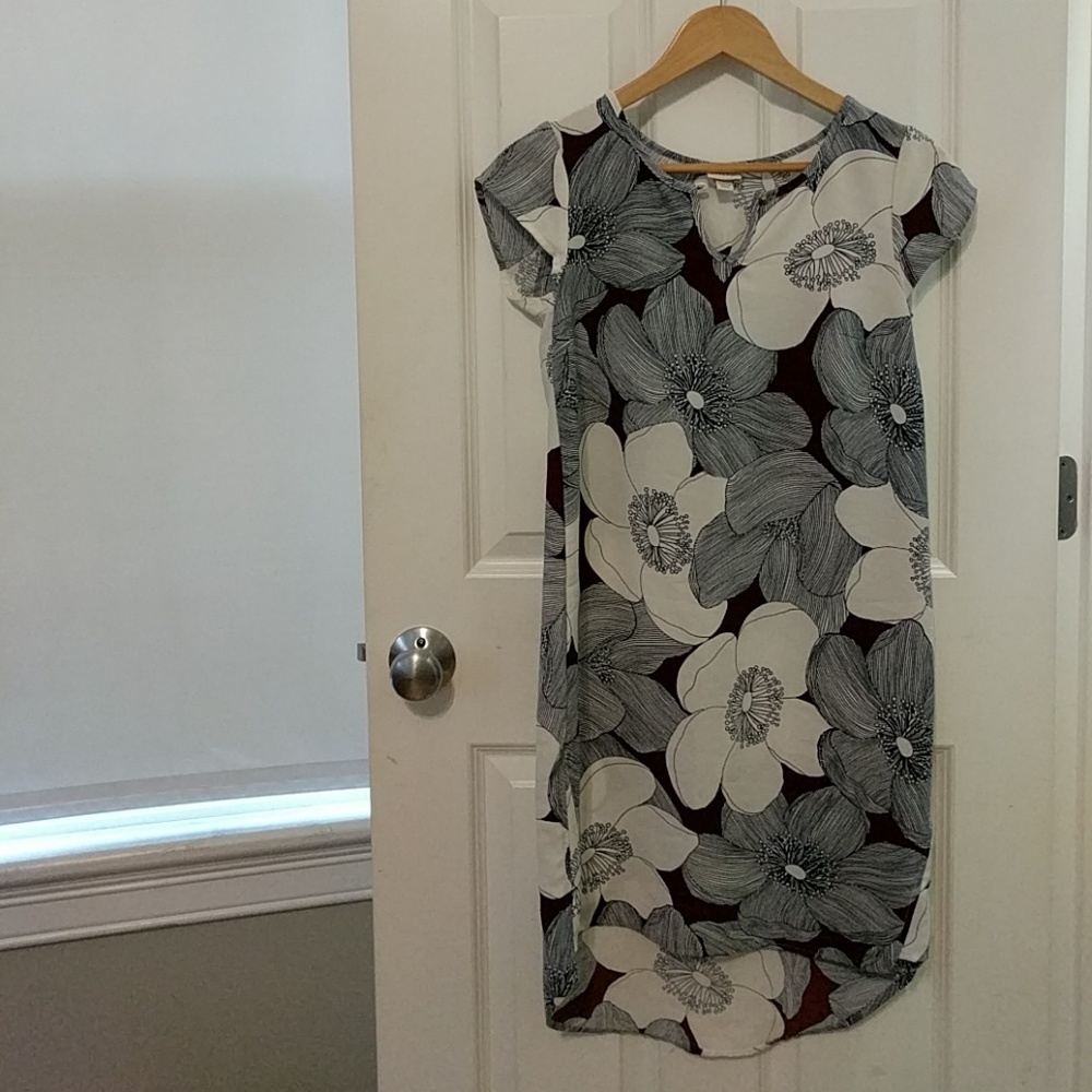 Merona Dress, Navy blue and maroon, Size XS